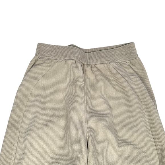 Halara Corduroy Pants Women’s Small Cream Beige Wide Leg Pull-On Lounge NWT New - Picture 3 of 11